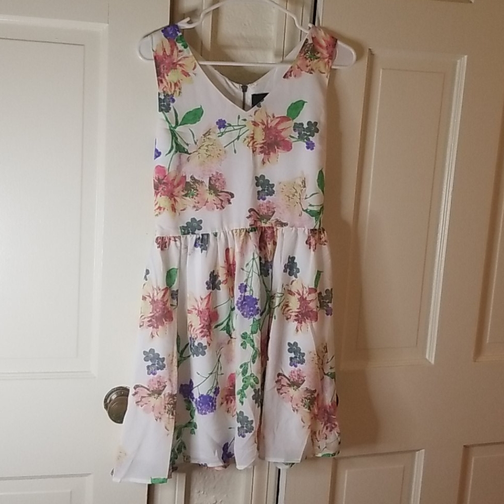 Jack Modcloth White Floral Dress Spring 4